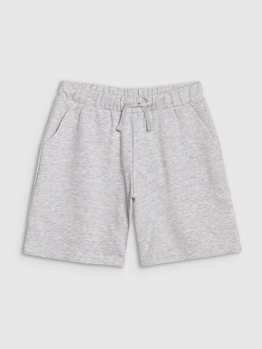 4F Παιδικό Σορτς/Βερμούδα Υφασμάτινο Grey Melange