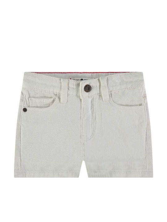Șort/Salopetă Copii Denim Alb