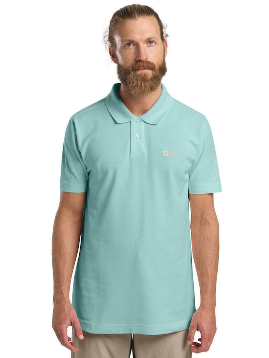 Jack Wolfskin Polo Μπλούζα Κοντομάνικη Green