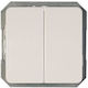 Harry Potter Recessed Wall Switch Double Without Frame White