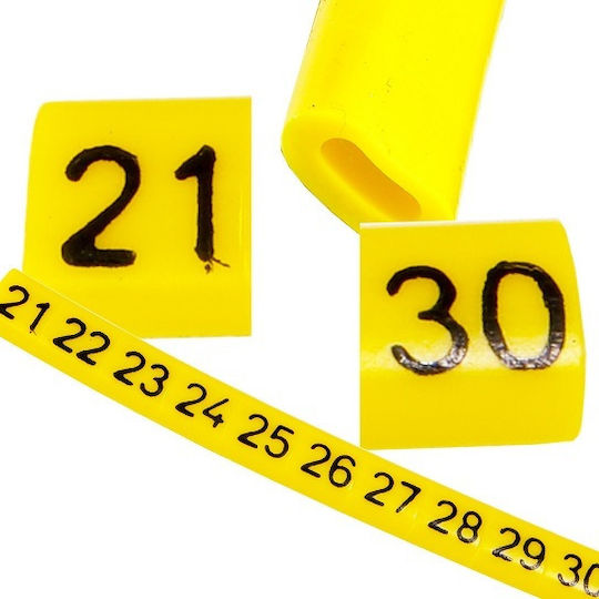 Wire Marker Oz-0 21-30 Yellow 100 Pieces