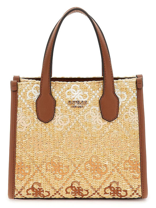 Guess Γυναικεία Tote Τσάντα Ψάθινη
