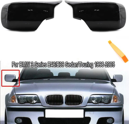 Комплект от 2 странични капаци за огледала в стил Батман BMW E46 E39 1998 2005