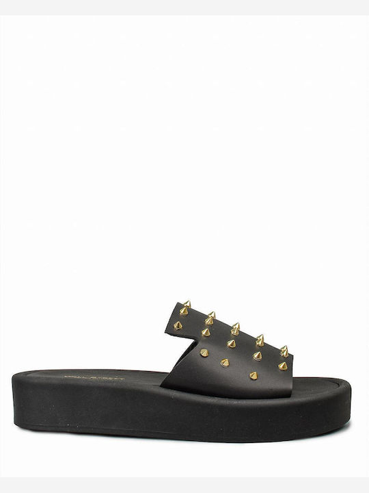 Γυναικεία Σανδάλια Flatforms Μαύρα
