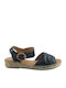Women's Flat Sandals in Black Color