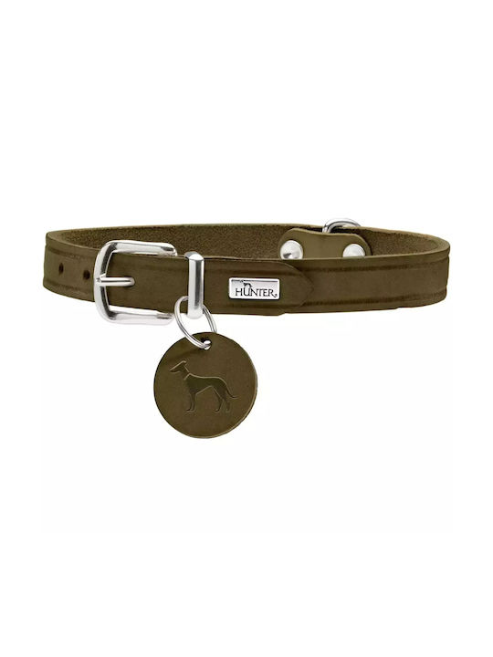 Hunter Leather Collar Aalborg 52 M Olive Hunter
