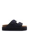 Women's Flat Sandals Flatforms in Black Color