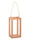 HomeMarkt Christmas Wood Beige Lantern 30x15cm