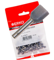 Double Insulated Sleeve End Grey Tv 0.75-10 100pcs