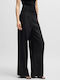 Halati Damen Leinen Hose Black