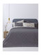 Palamaiki Ifigeneia Set Coverlet Semi-double Microfiber Grey 180x240cm