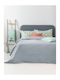 Palamaiki Jenn/2 Σετ Κουβερλί King Size Microfiber Grey 260x240cm