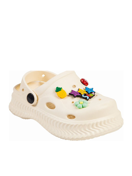 Adam's Shoes Παιδικά Σαμπό Θαλάσσης Εκρού