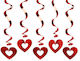 Hanging Decorative Heart Cutouts 5 Pieces
