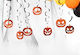 Κρεμαστές Foil Διακοσμητικές Κολοκύθες Jack O' Lantern – 6 Τεμάχια