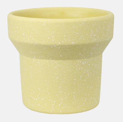 Diosera Plant Pot Concrete Yellow
