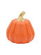 Decorative Ceramic Pumpkin Φ9x10 cm Orange Gold Keskor 78658-5