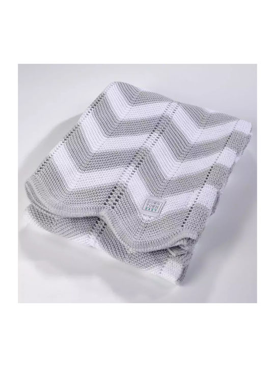 Down Town Home Blanket Cot Cotton Gray 90x120cm