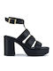 Leather Sandals Black