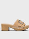 Leather Sandals Beige