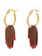 Coucou Suzette Earrings Hoops made of Steel Gold Plated