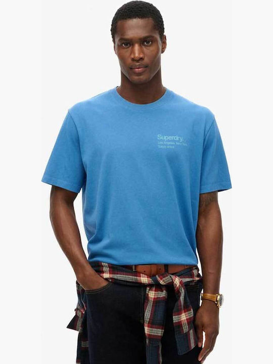 Superdry City T-shirt Ciel