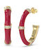 Guess Earrings Hoops made of Steel Gold Plated with Stones