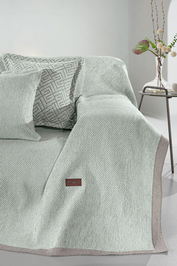 Guy Laroche Фотьойл Throw Central 180x150см. Мента