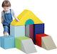 HomCom Set aus weichen Konstruktionen aus Stoff 25x25cm. für 3+ Jahre alt Jahre Mehrfarbig