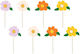 Flower Toothpicks Party 8 Pcs