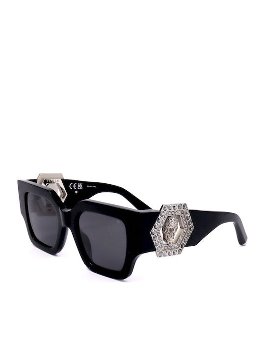 Philipp Plein Γυαλιά Ηλίου Μαύρα με Κοκκάλινο Σκελετό Philipp Plein Γυαλιά Ηλίου Μαύρα με Κοκκάλινο Σκελετό