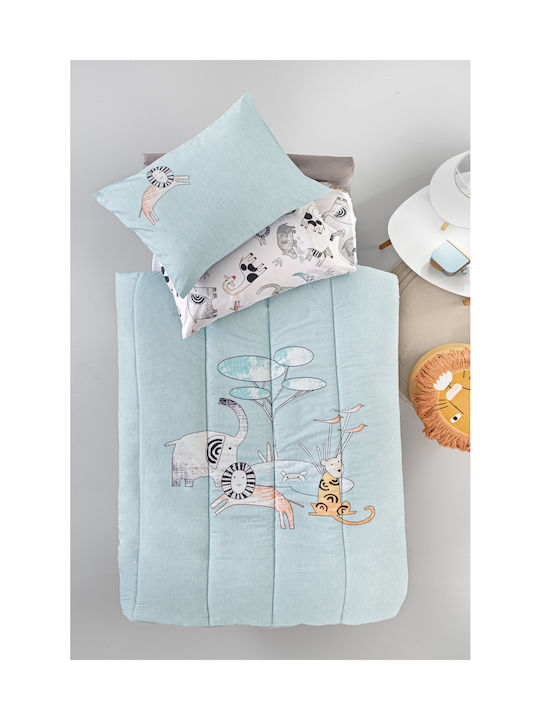Guy Laroche Παιδικό Κουβερλί Μονό Zootopia Aqua Grey 160x230εκ.