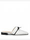 Flat Mules σε Λευκό Χρώμα