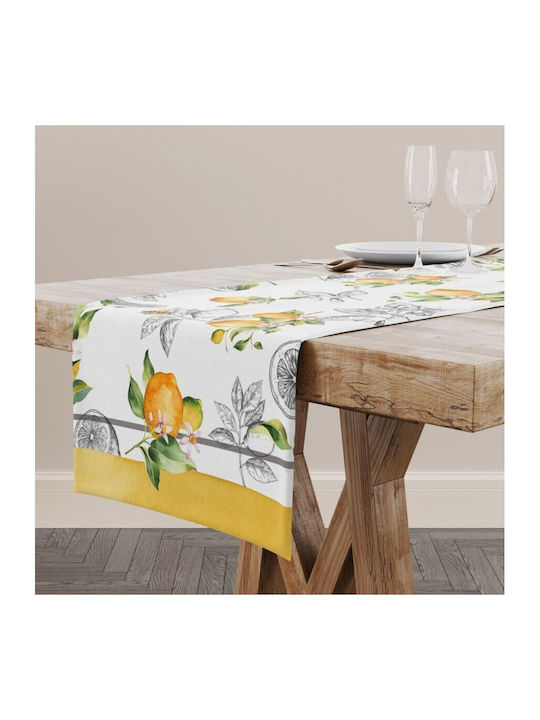 Cotton Club Runner Din Bumbac Galben 40x150cm