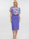 High-waisted Midi Skirt Lila