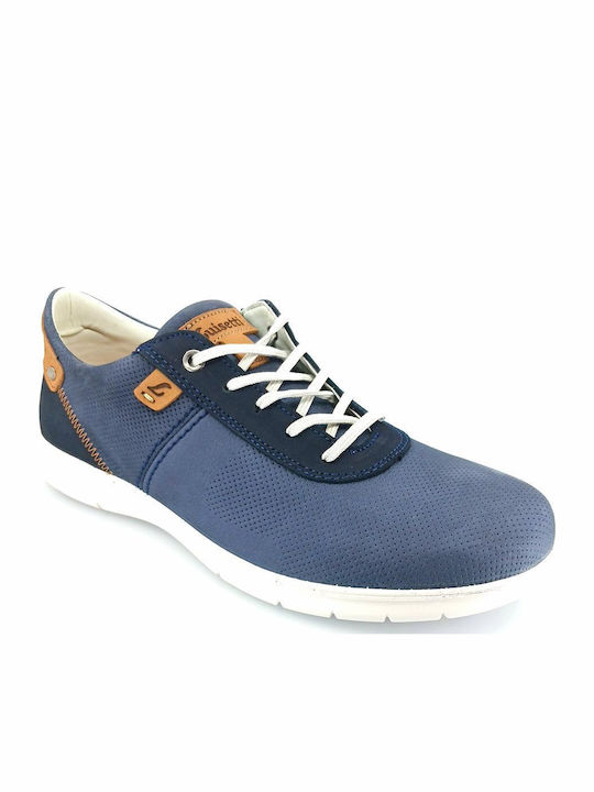 Men's Leather Casual Shoes Blue