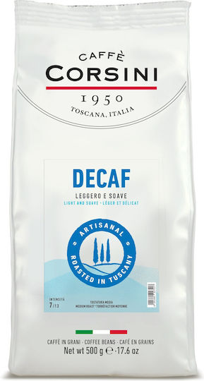 Corsini Espresso Kaffee Entkoffeiniert Arabica Bohnen 500gr
