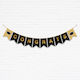 Graduation Garland Congrats Black & Gold