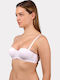 Strapless Bra without Padding White