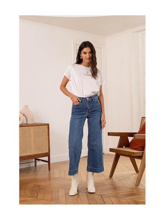 Women's Jean Pants in Wide Leg Style