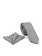 Legend Accessories Men's Tie Set Printed in Silver Color
