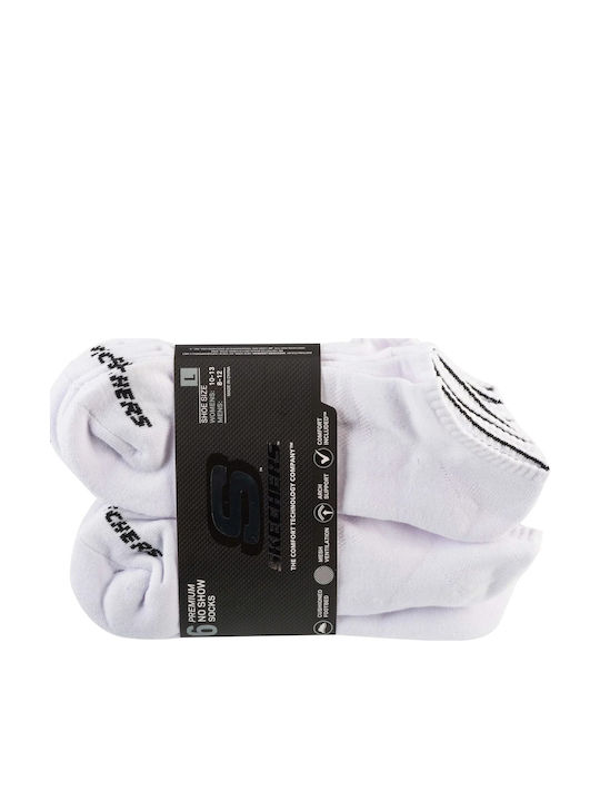 Skechers Спортни Чорапи Бял 6 чифта