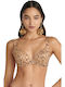 Underwire Bikini Bra with Adjustable Straps Gold