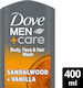 Dove Shower Gel for Men with Glycerin & Vanilla Scent 400ml