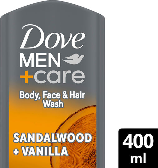 Dove Shower Gel for Men with Glycerin & Vanilla Scent 400ml