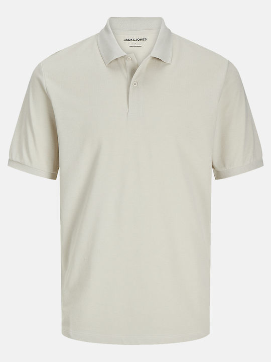 Jack & Jones Polo Herrenbluse Kurzarm Moonbeam