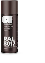 Cosmos Lac Σπρέι Βαφής Καφέ RAL 8017 Chocolate Brown 400ml