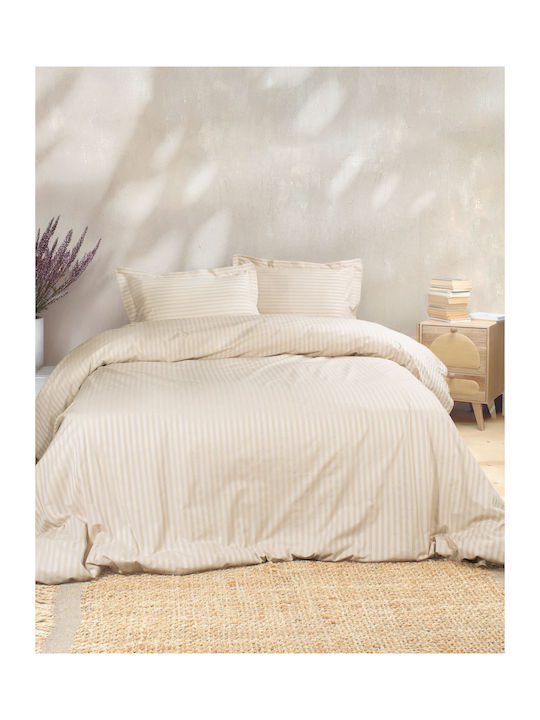 Rythmos Duvet Set Queen 230x260cm Nexus Cream 3pcs