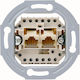 Kopp Πρίζα Τηλεφώνου με Πλαίσιο Διπλή 1-K33369402