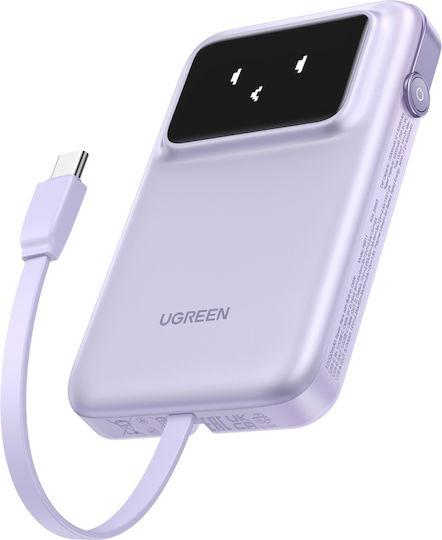 Ugreen Uno Power Bank 10000mAh 30W με Θύρα USB-A και Θύρα USB-C Power Delivery Μωβ